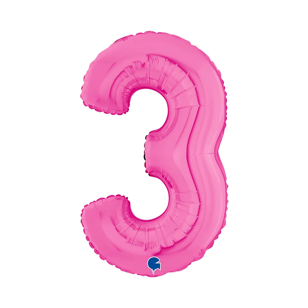 Number 3 - Fuchsia - 26 inch - Grabo