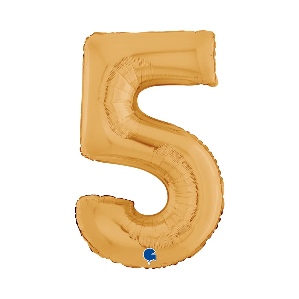 [26025G-P] Number 5 - Gold - 26 inch - Grabo