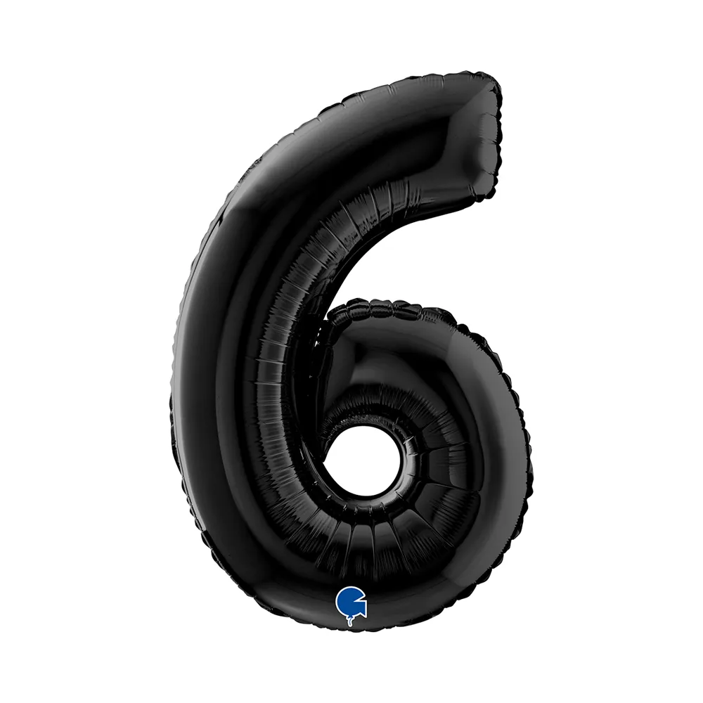[26046K-P] Number 6 - Black - 26 inch - Grabo