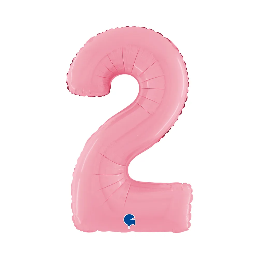 [26072PP-P] Number 2 -  Pink - 26 inch - Grabo