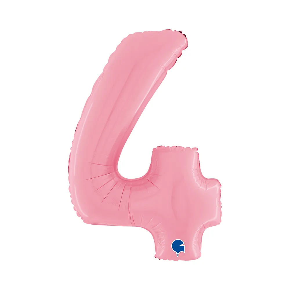 [26074PP-P] Number 4 -  Pink - 26 inch - Grabo