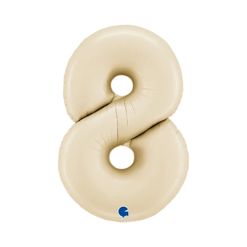 [260800SCR-P] Number 8 - Satin Cream - 26 inch - Grabo