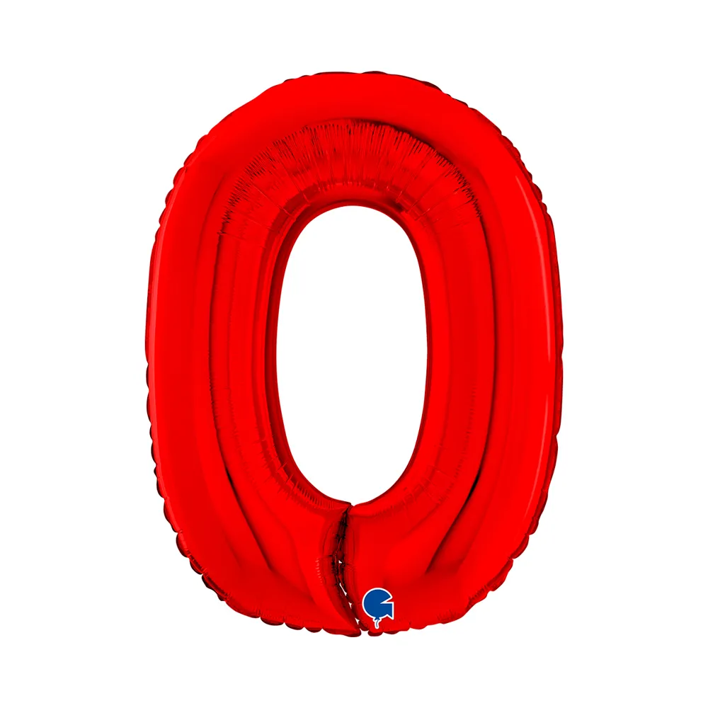 [26080R-P] Number 0 - Red - 26 inch - Grabo