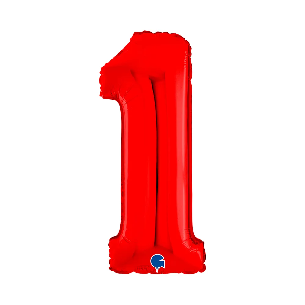[26081R-P] Number 1 - Red - 26 inch - Grabo