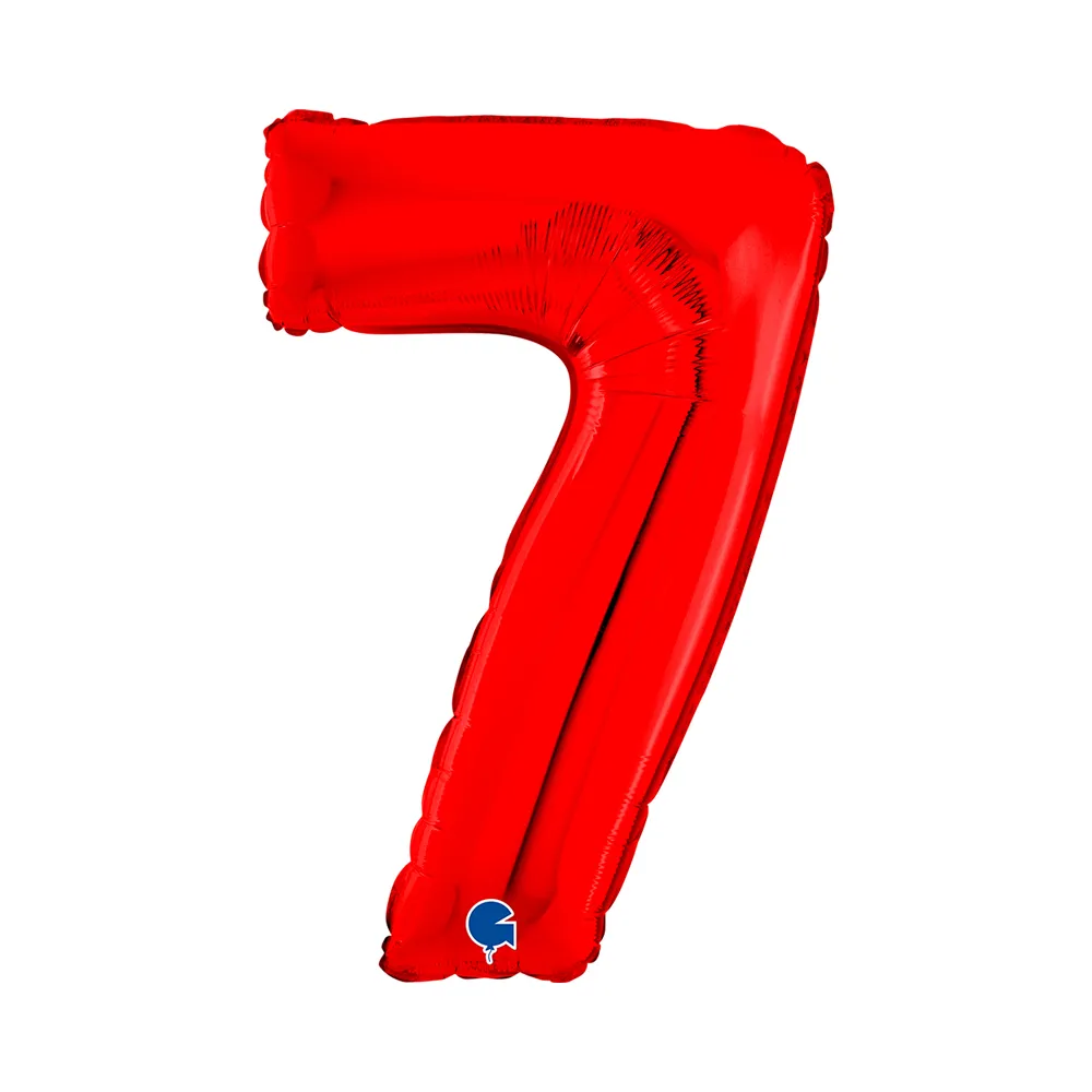 [26087R-P] Number 7 - Red - 26 inch - Grabo