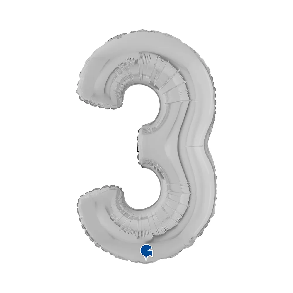 Number 3 - Silver - 26 inch - Grabo