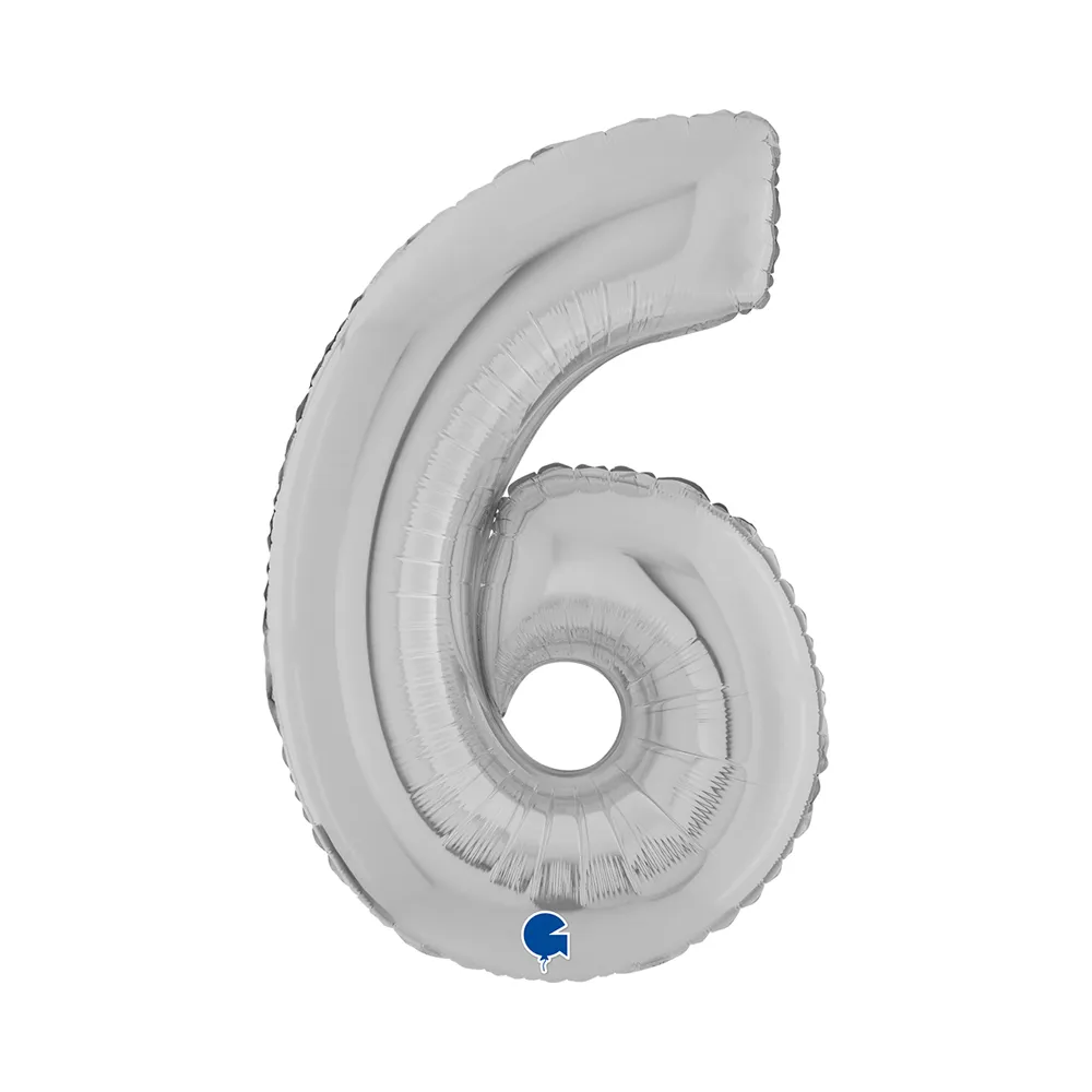 Number 6 - Silver - 26 inch - Grabo