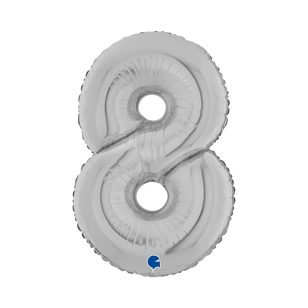 Number 8 - Silver - 26 inch - Grabo