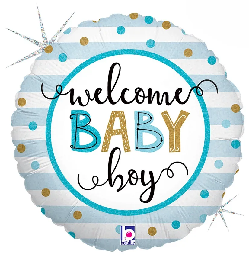 [26136GH-P] Welcome Baby Boy - 18 inch - Grabo