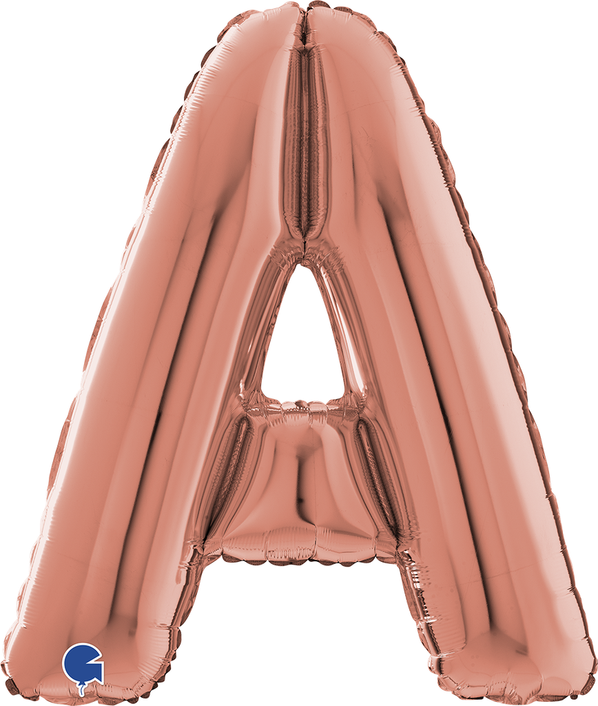 [262023RG-P] Letter A - Rose Gold - 26 inch - Grabo