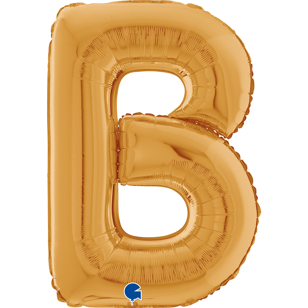 [26212G-P] Letter B - Gold - 26 inch - Grabo