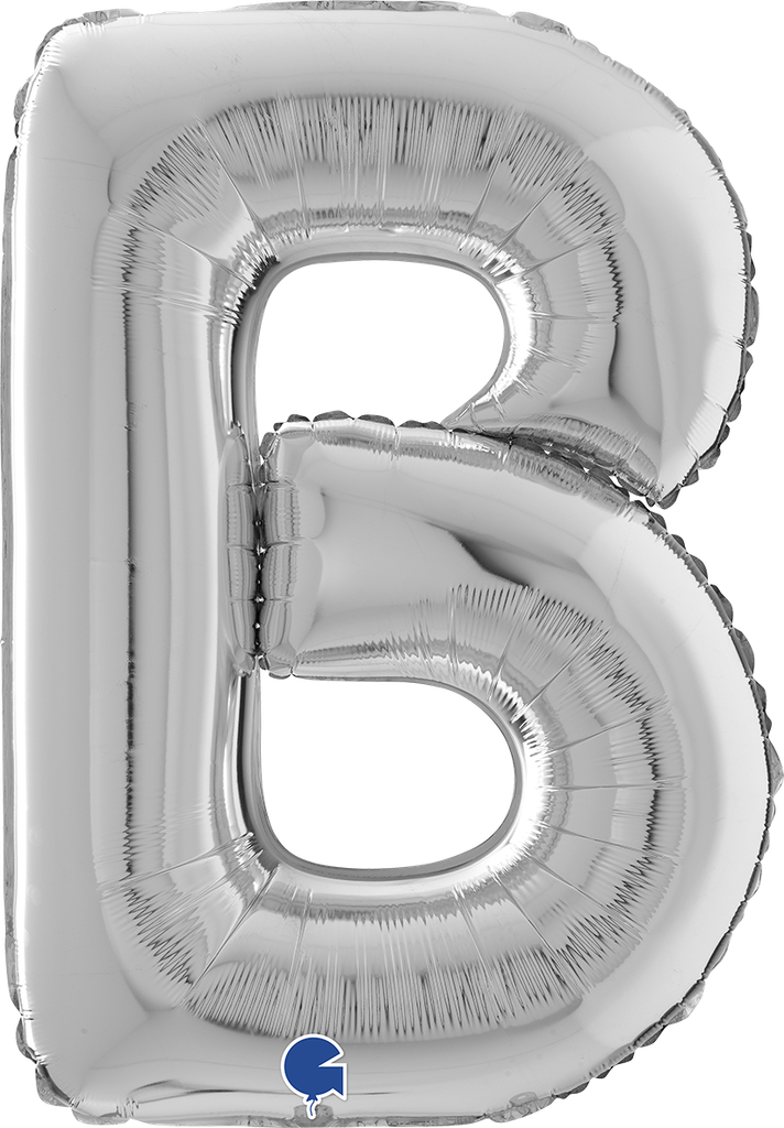 Letter B - Silver - 26 inch - Grabo