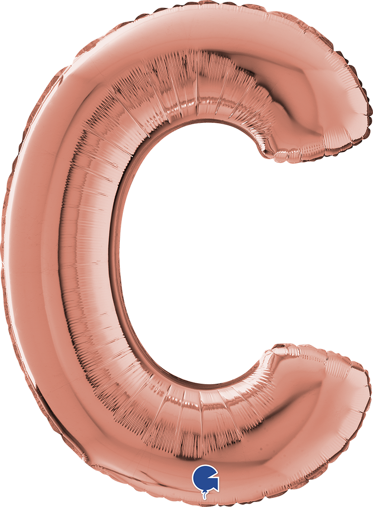 [262223RG-P] Letter C - Rose Gold - 26 inch - Grabo