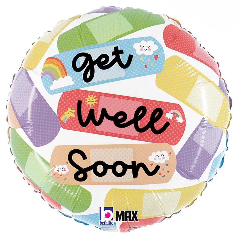 [26222P-P] Get Well Soon - Bandaid - 18 inch - Betallic