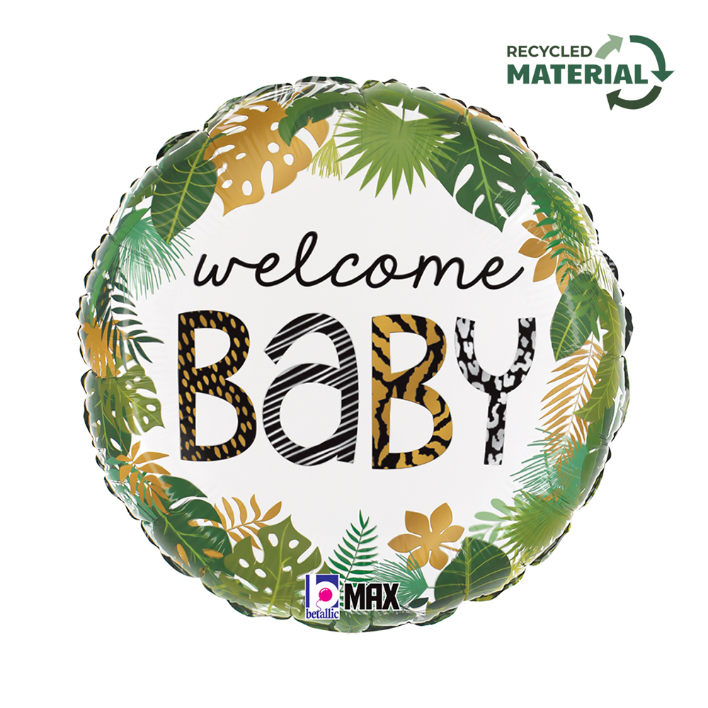Welcome Baby - Jungle Animals - 18 inch - Betallic