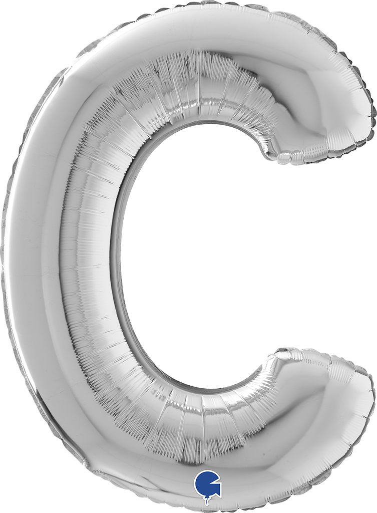 Letter C - Silver - 26 inch - Grabo