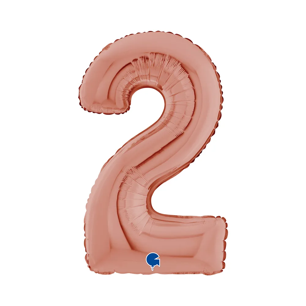 [262302RG-P] Number 2 - Rose Gold - 26 inch - Grabo