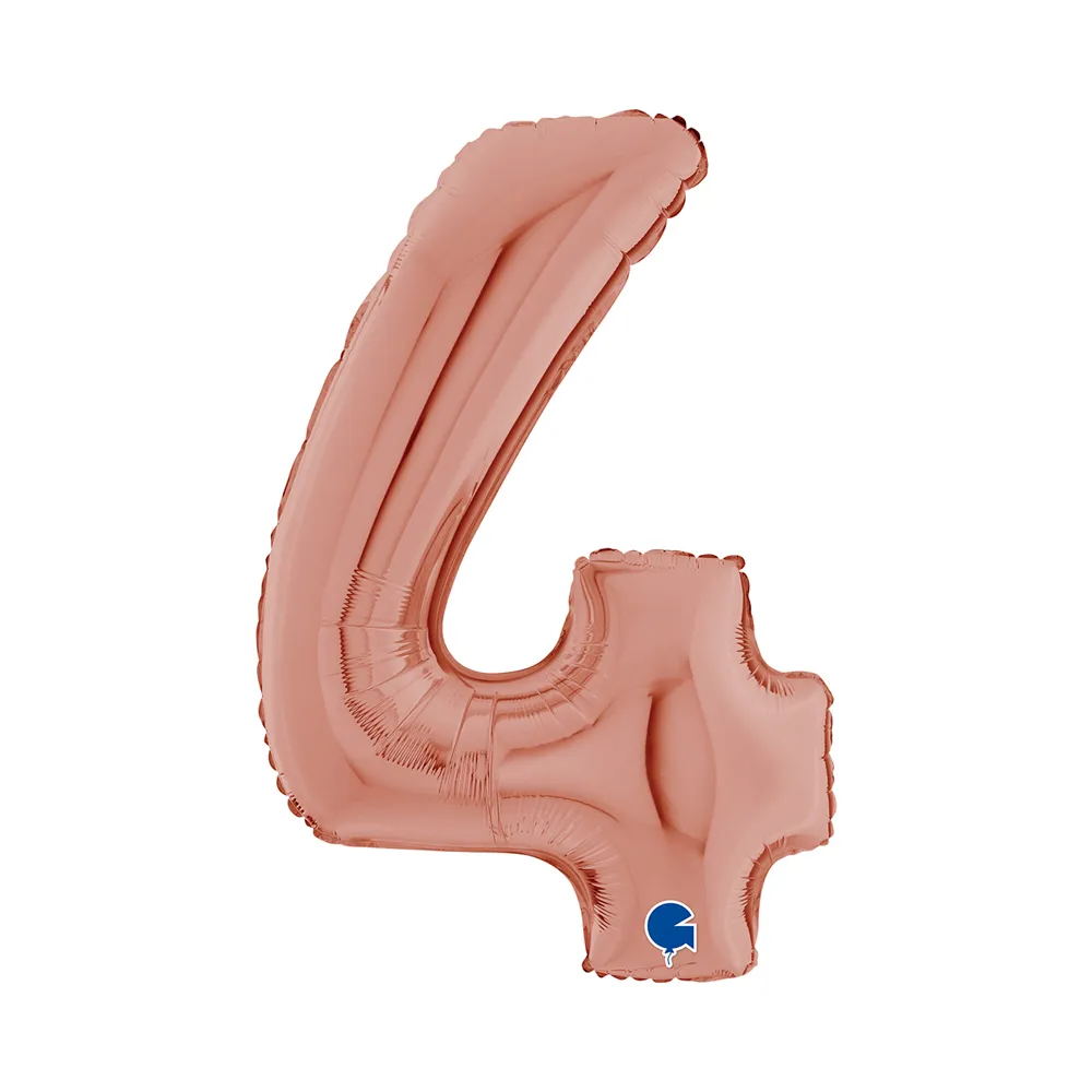 [262304RG-P] Number 4 - Rose Gold - 26 inch - Grabo
