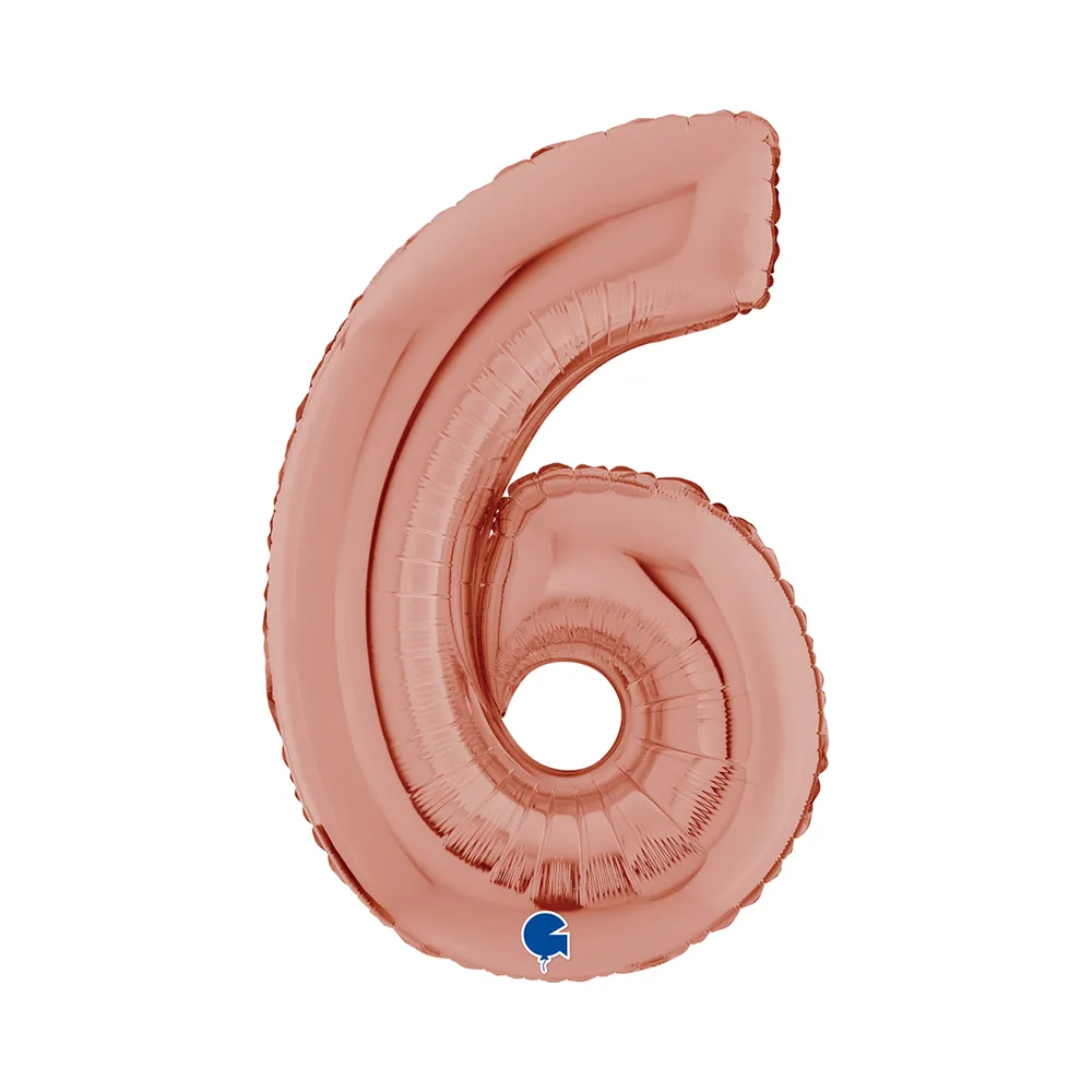 Number 6 - Rose Gold - 26 inch - Grabo