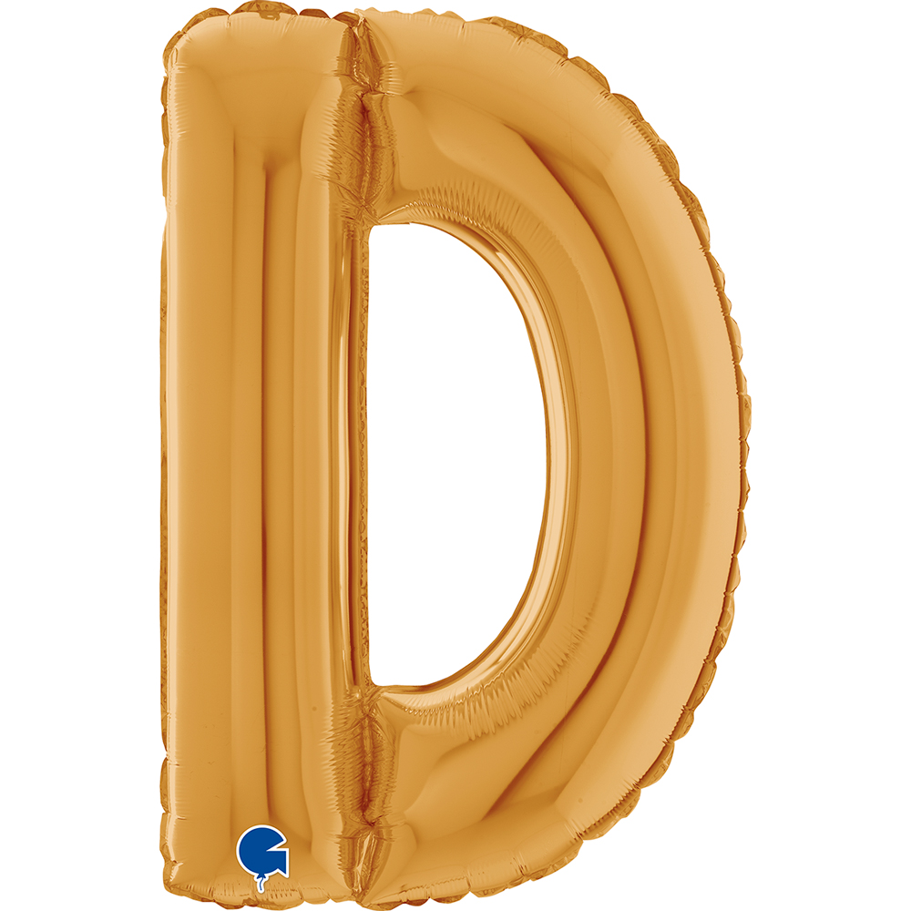 [26232G-P] Letter D - Gold - 26 inch - Grabo