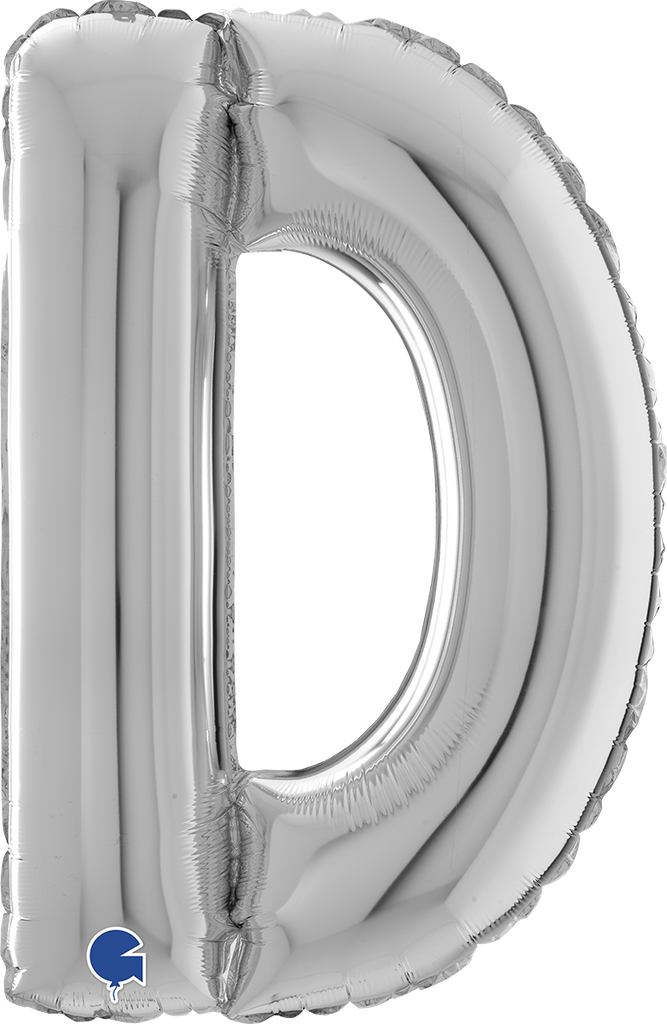 Letter D - Silver - 26 inch - Grabo
