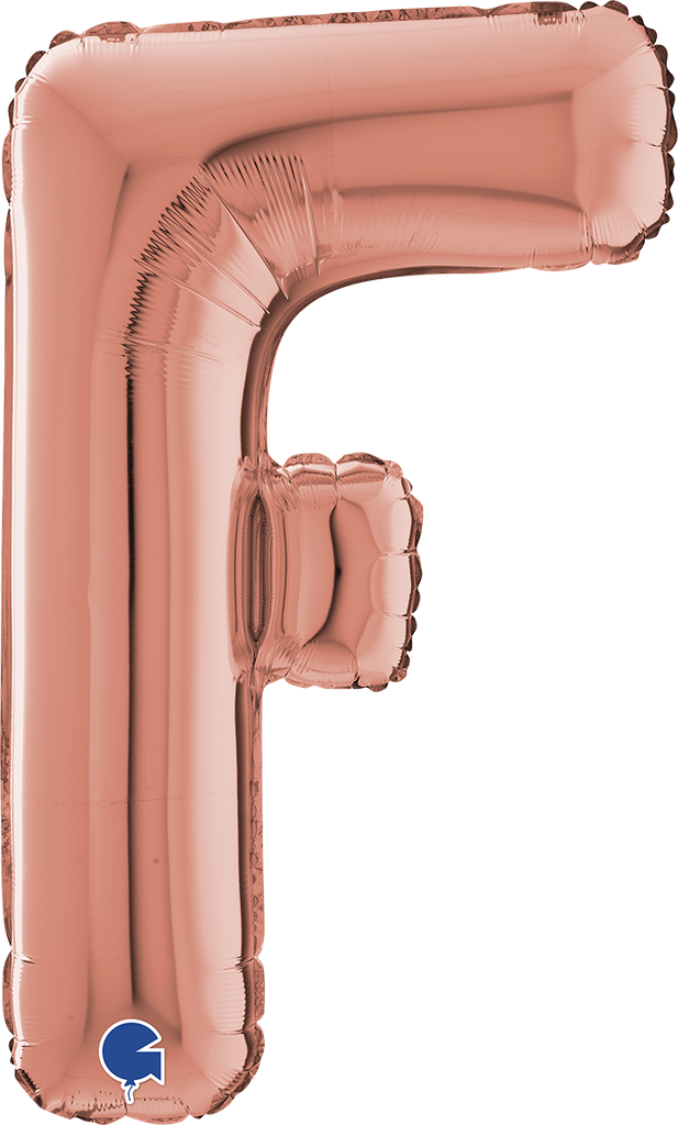 [262523RG-P] Letter F - Rose Gold - 26 inch - Grabo