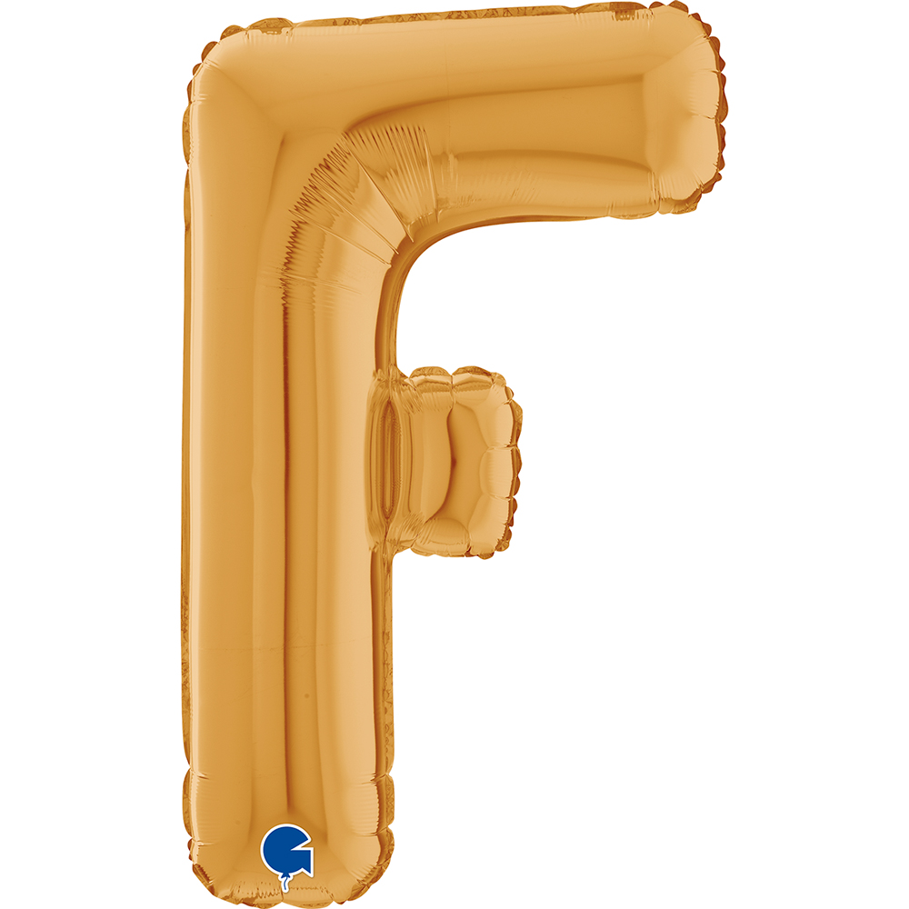 [26252G-P] Letter F - Gold - 26 inch - Grabo