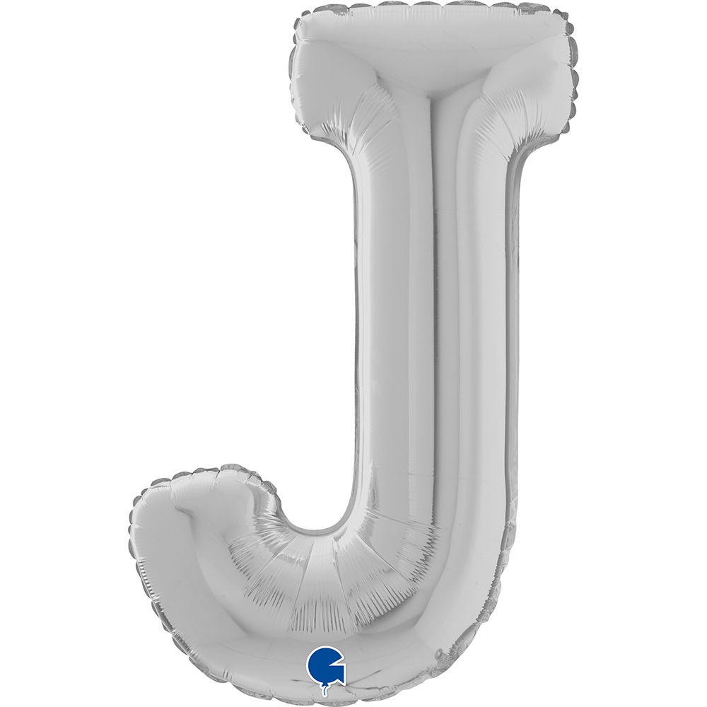 Letter J - Silver - 26 inch - Grabo