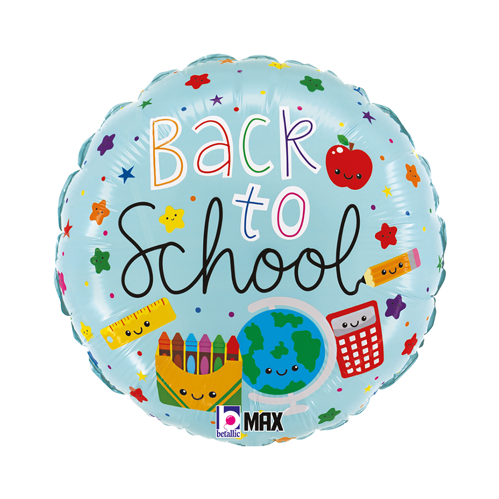 [26309P-P] Back to School - School Supplies - 18 inch - Betallic