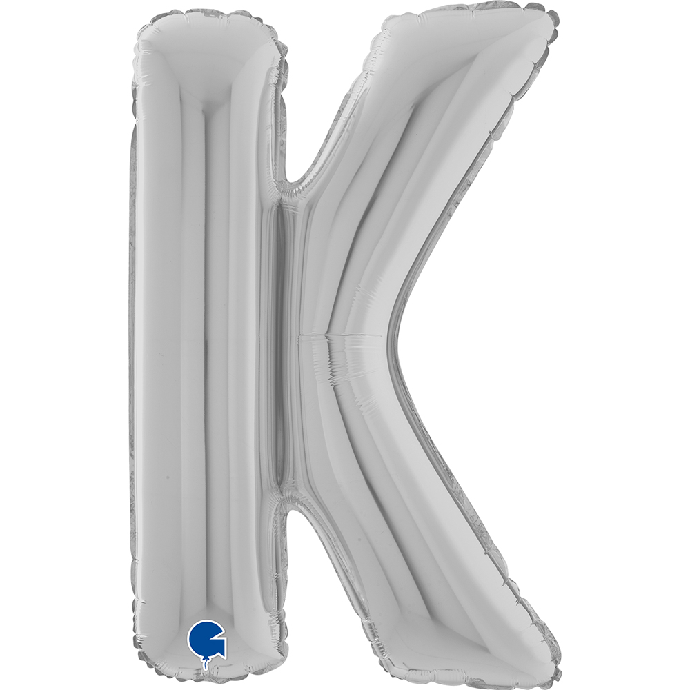 Letter K - Silver - 26 inch - Grabo