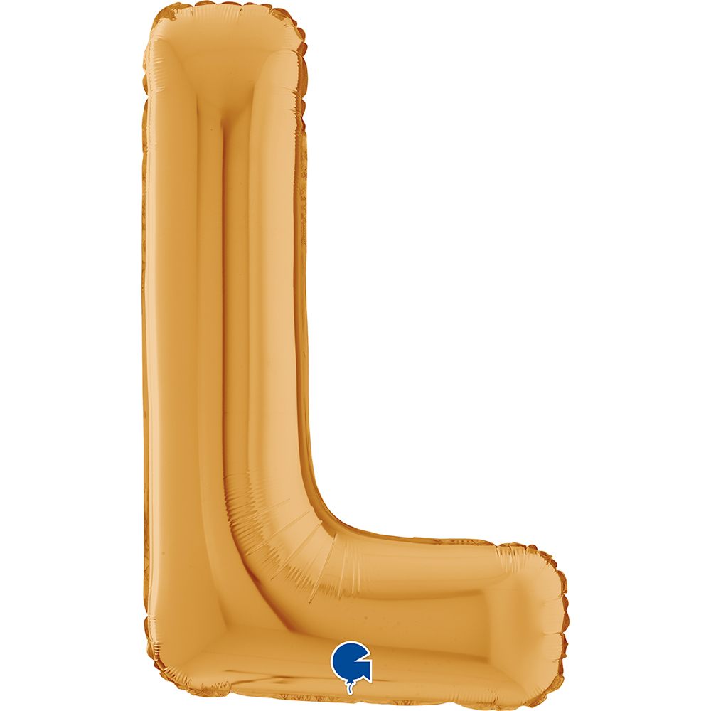[26312G-P] Letter L - Gold - 26 inch - Grabo