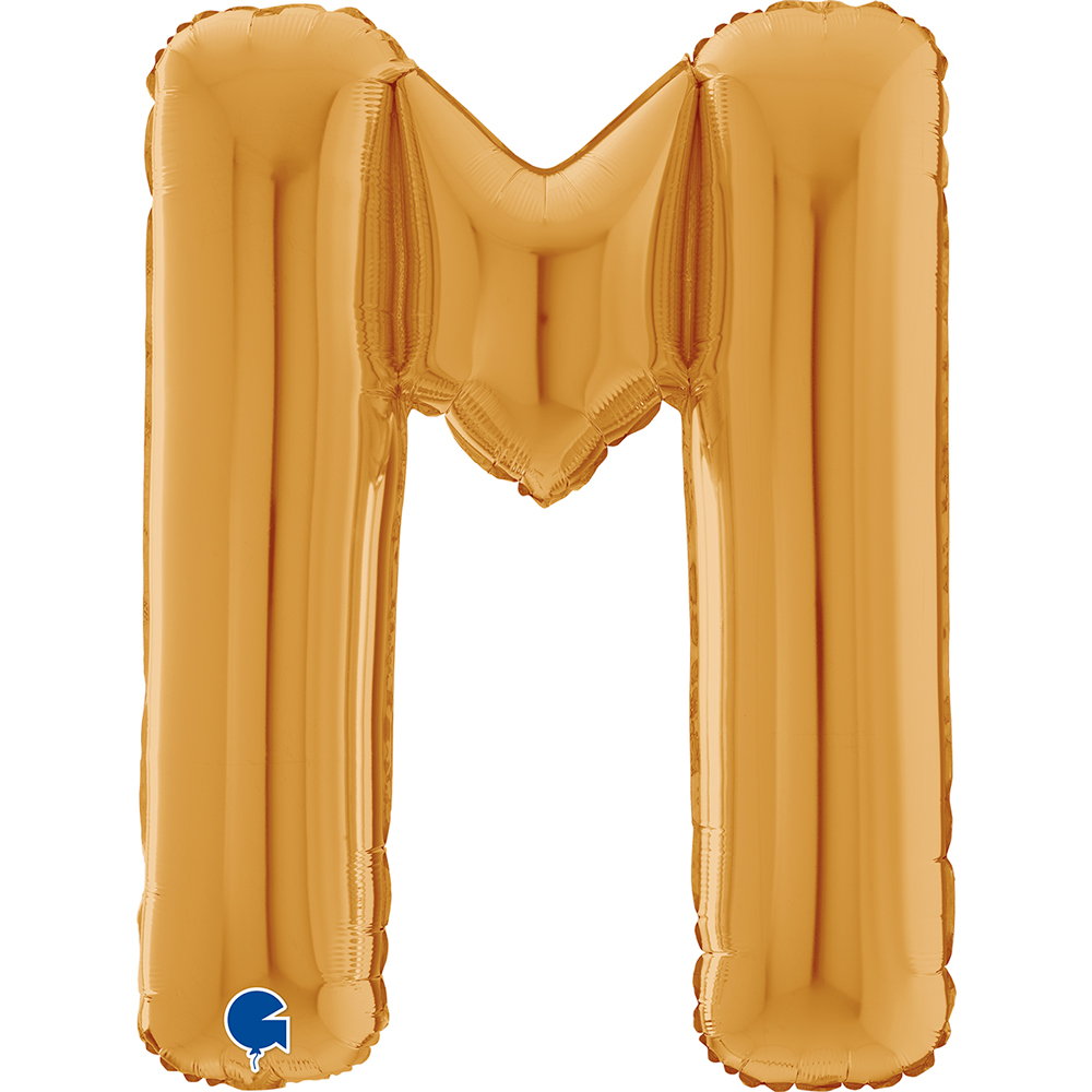 Letter M - Gold - 26 inch - Grabo
