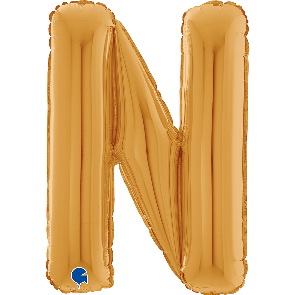 [26332G-P] Letter N - Gold - 26 inch - Grabo