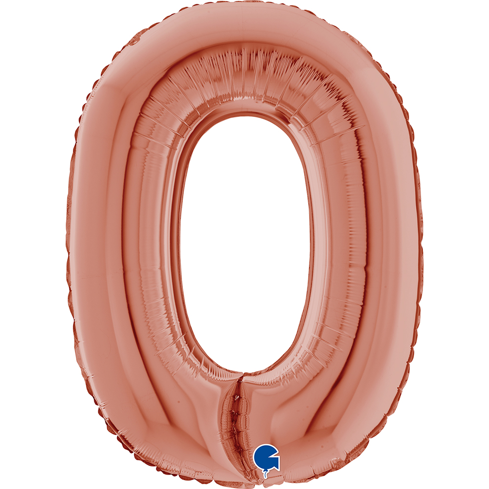 [263423RG-P] Letter O - Rose Gold - 26 inch - Grabo