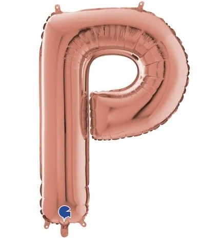 Letter P - Rose Gold - 26 inch - Grabo