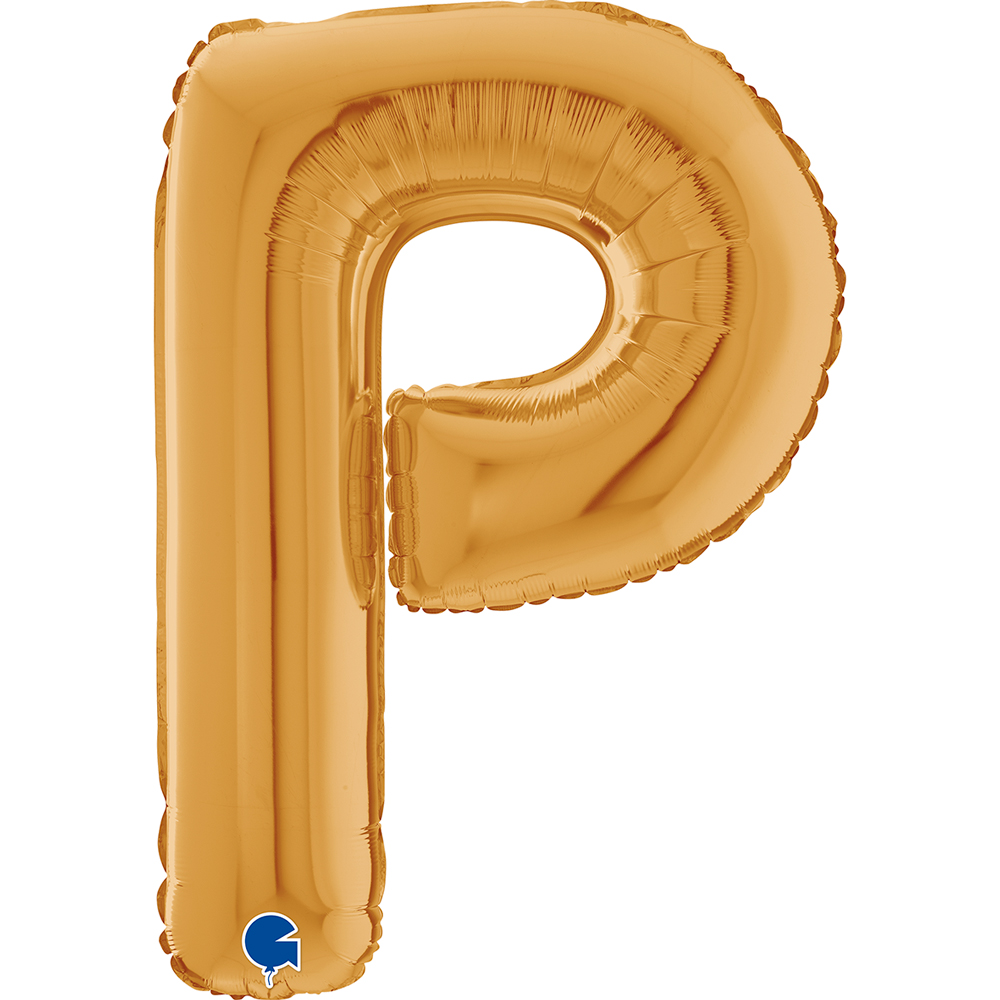 [26352G-P] Letter P - Gold - 26 inch - Grabo