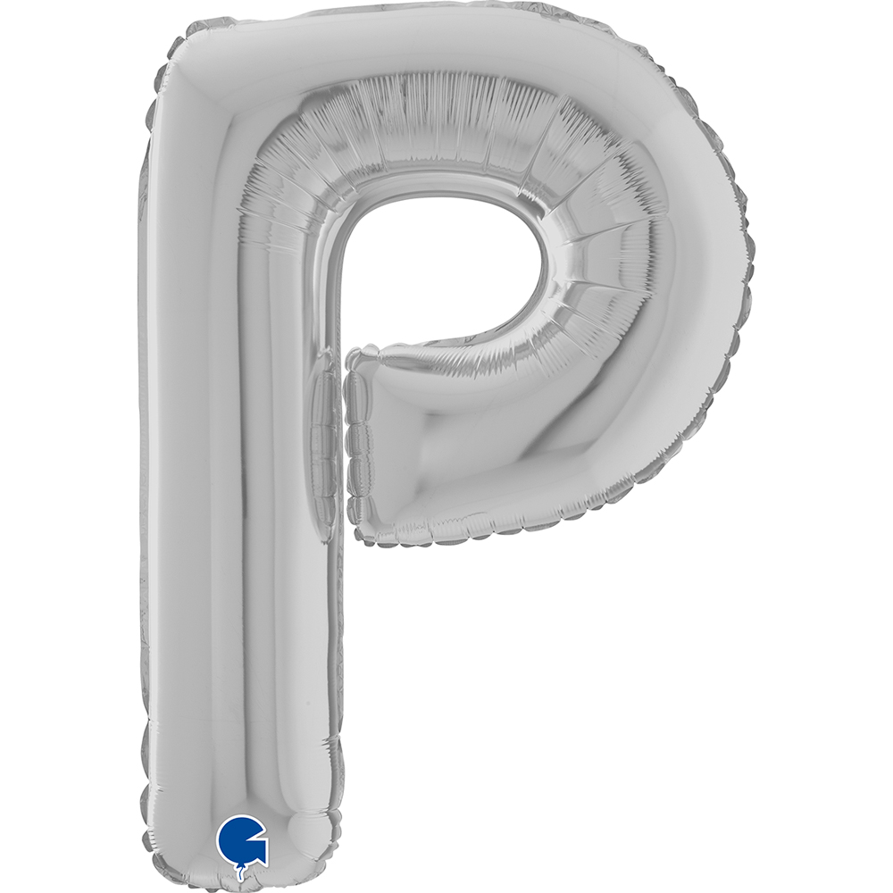 Letter P - Silver - 26 inch - Grabo