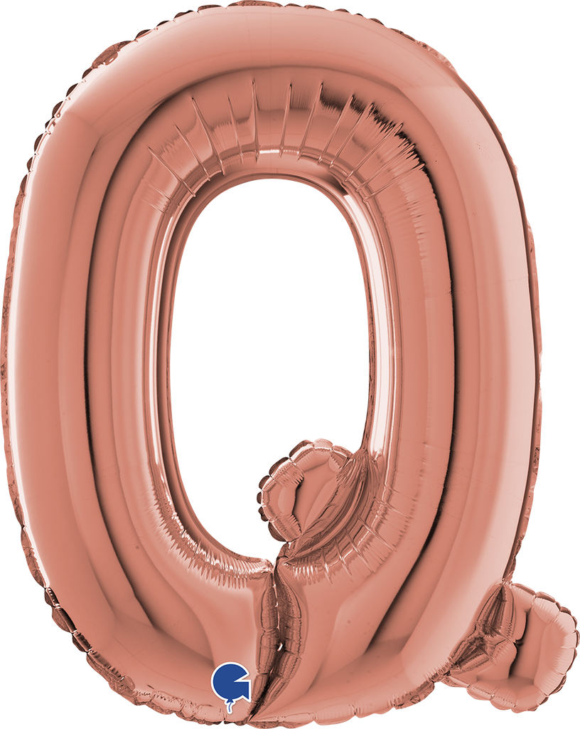 [263623RG-P] Letter Q - Rose Gold - 26 inch - Grabo