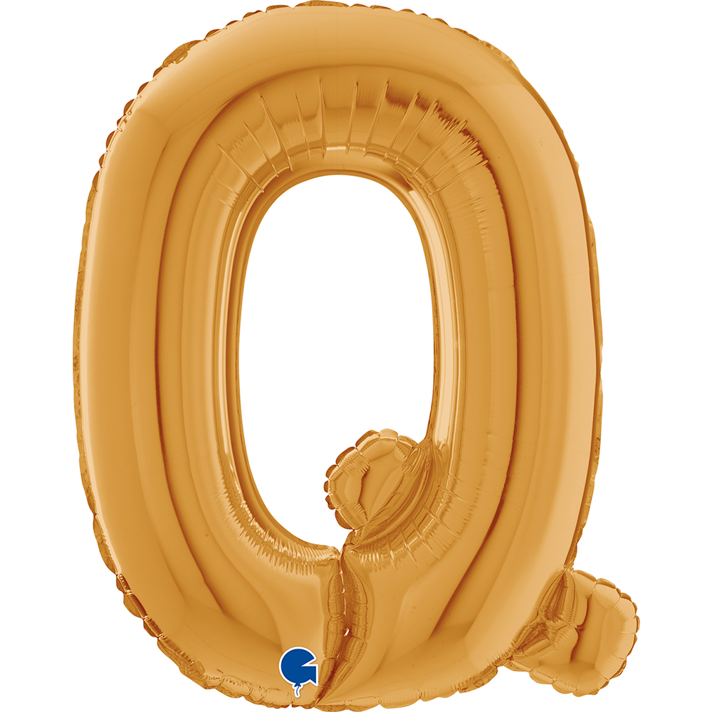 [26362S-P] Letter Q - Gold - 26 inch - Grabo