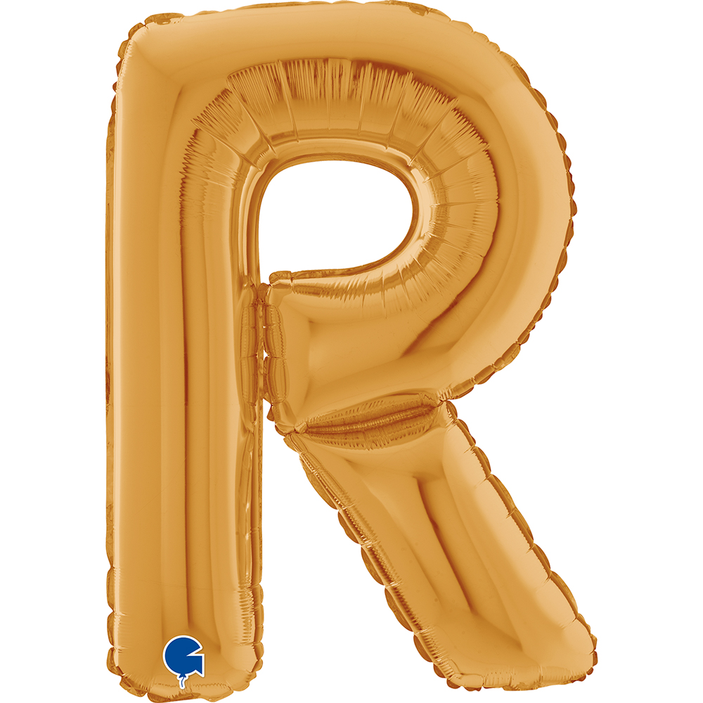 [26372G-P] Letter R - Gold - 26 inch - Grabo