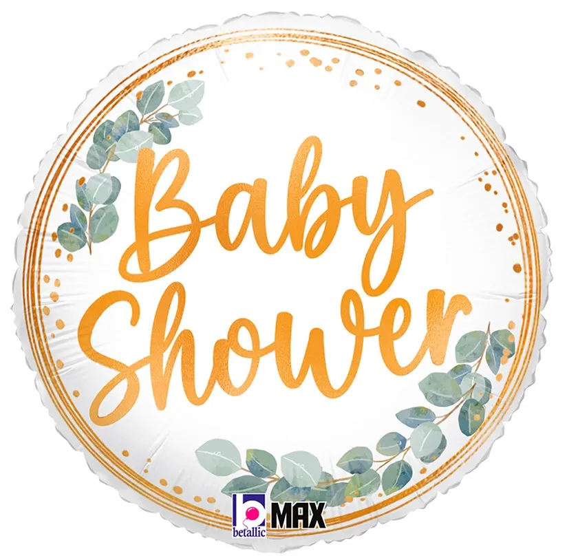 [26378P-P] Baby Shower - Eucalyptus - 18 inch - Betallic