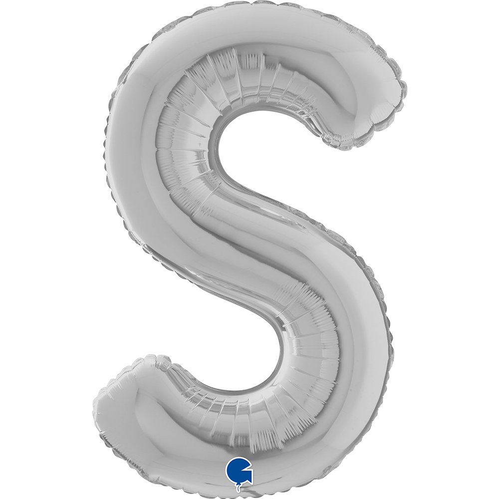 Letter S - Silver - 26 inch - Grabo