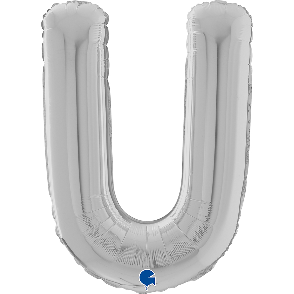 Letter U - Silver - 26 inch - Grabo
