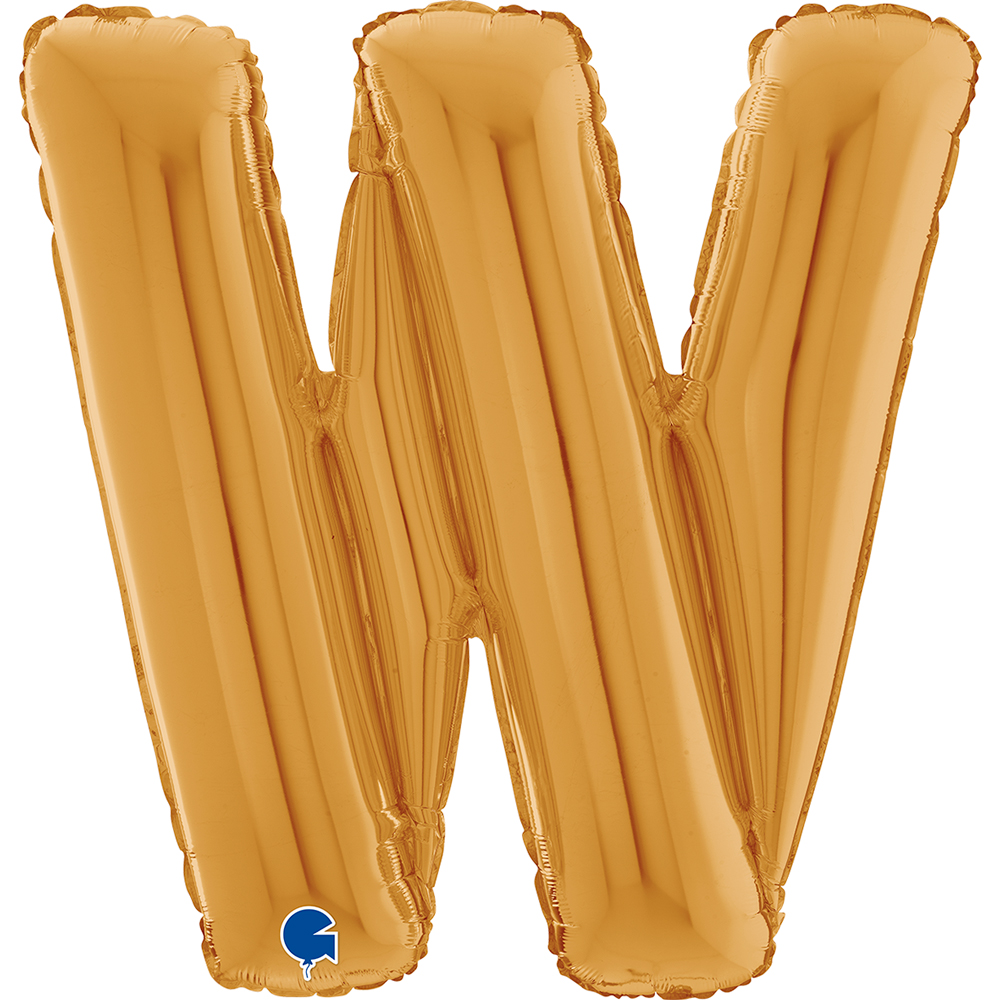 Letter W - Gold - 26 inch - Grabo