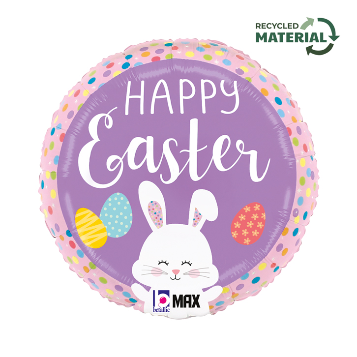 Happy Easter - Bunny Dots - 18 inch - Betallic