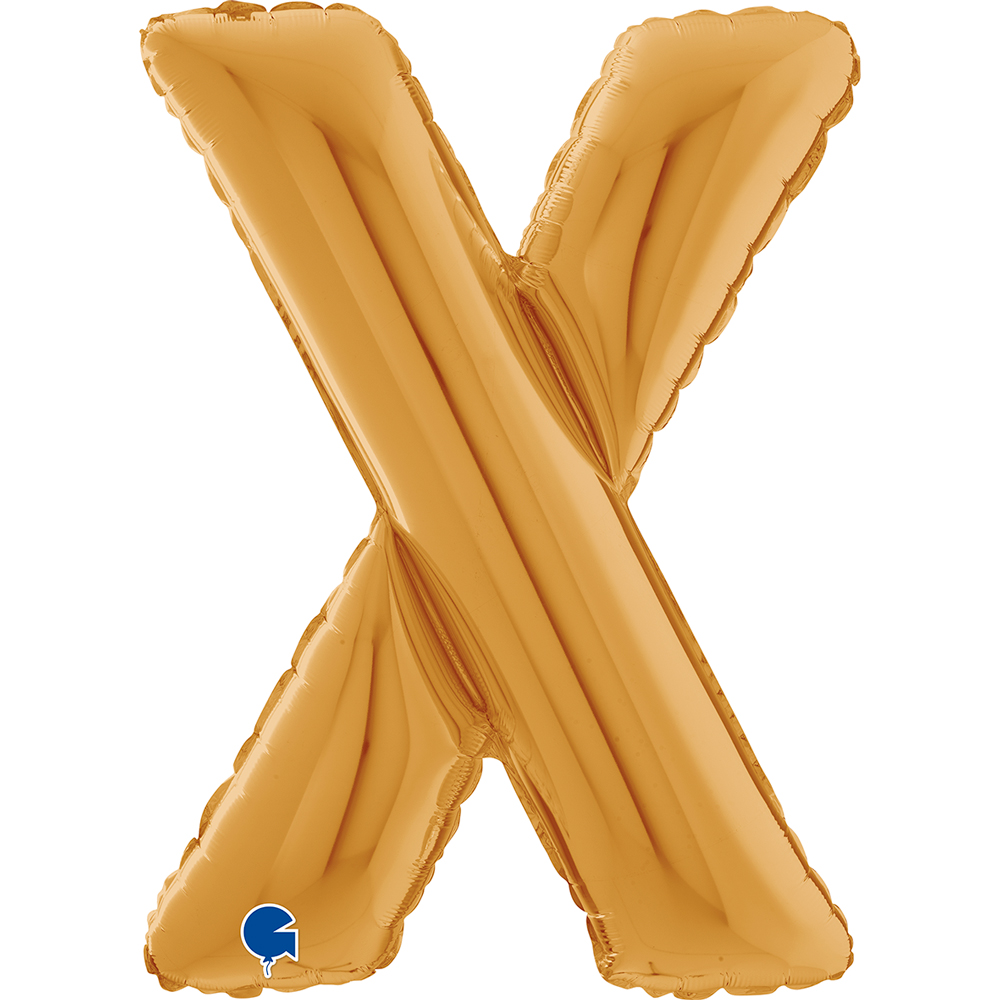 Letter X - Gold - 26 inch - Grabo