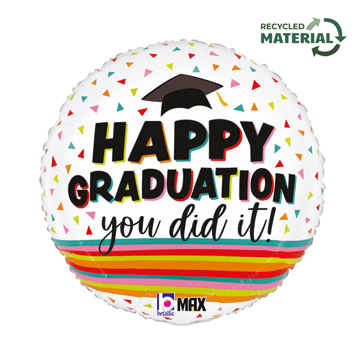 Happy Graduation - Festive - 18 inch - Betallic