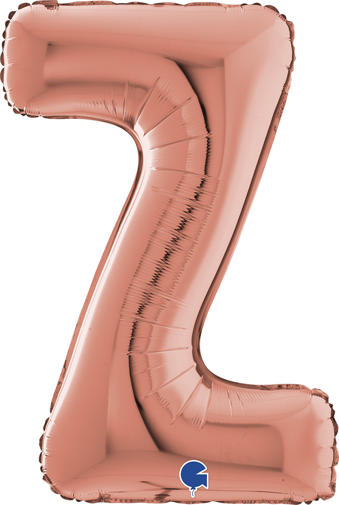 [264523RG-P] Letter Z - Rose Gold - 26 inch - Grabo