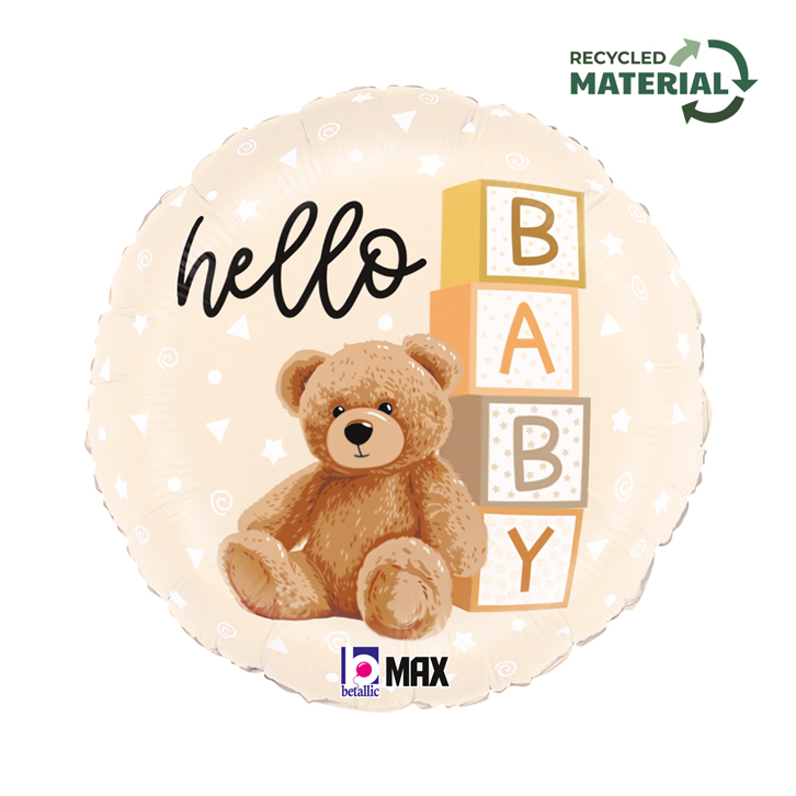 [26548P-P] Hello Baby - Teddy Bear - 18 inch - Betallic