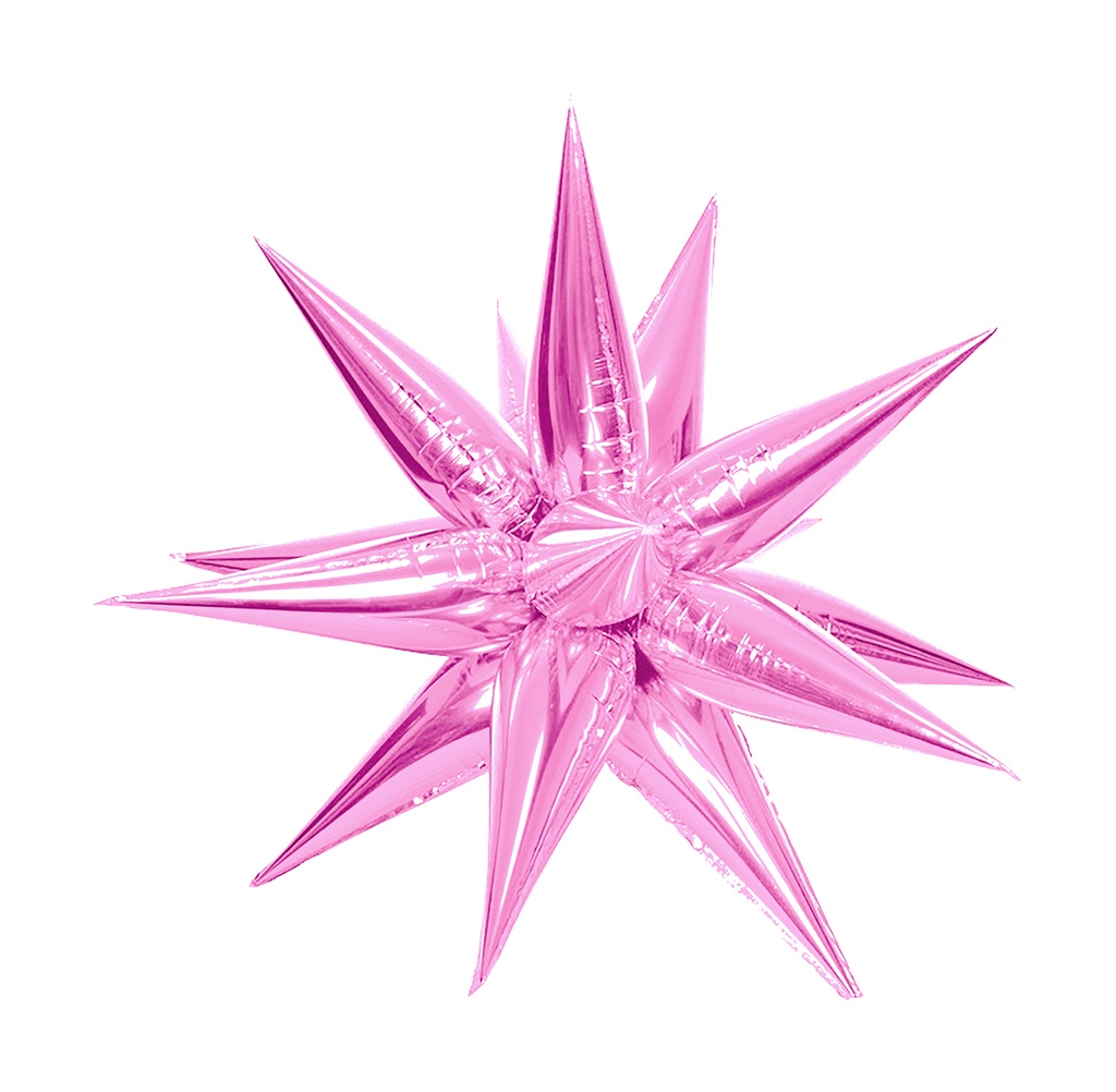 [26FG137] Exploding Star - Light Pink - 26 inch - 5 St.
